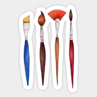 set brushes_color pencil Sticker